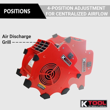K-Tool International Workforce Blower 300 Cfm 180 Watt AP2110011